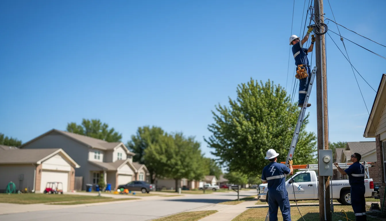 Residential electrician providing installation services in Burkettsville, OH